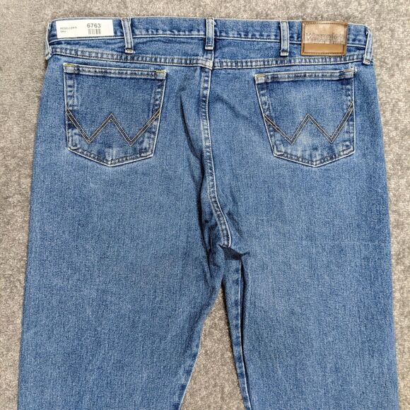 Wrangler Straight Leg Jeans Men‎ Size 40x32 Blue 100% Cotton - Picture 7 of 13